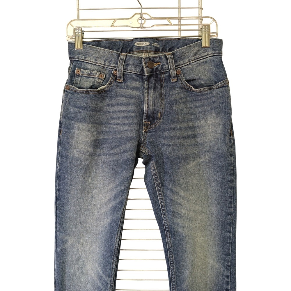 Old Navy Men's 28x30 Stretch Skinny Medium Wash 5 Pocket Denim Jeans - Picture 3 of 12